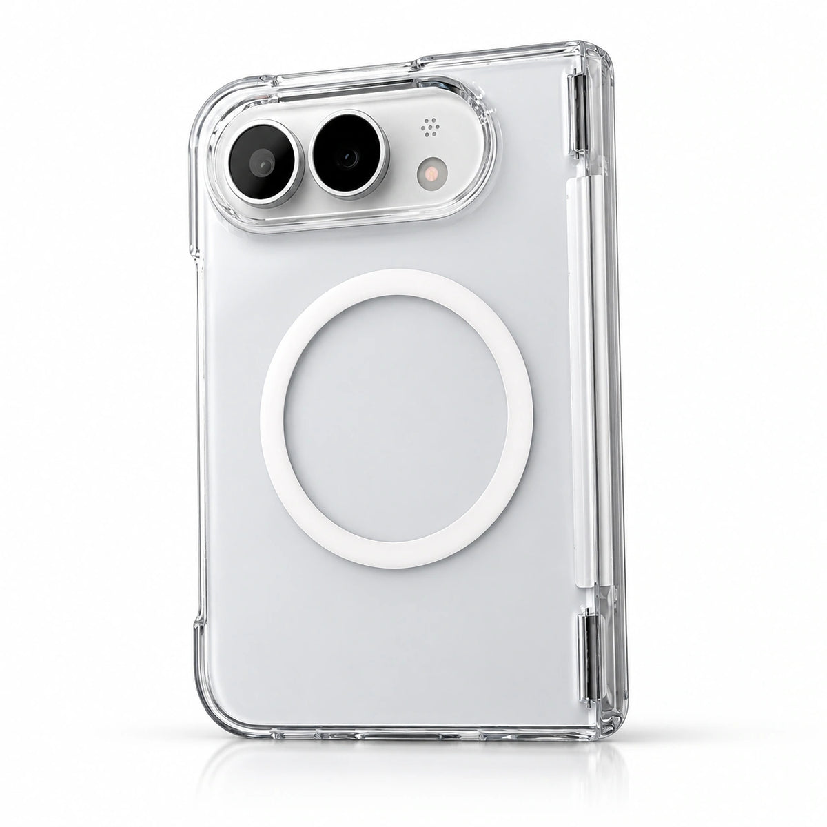 Clear Gradient iPhone Duo Case in Clear + Magnetic Ring