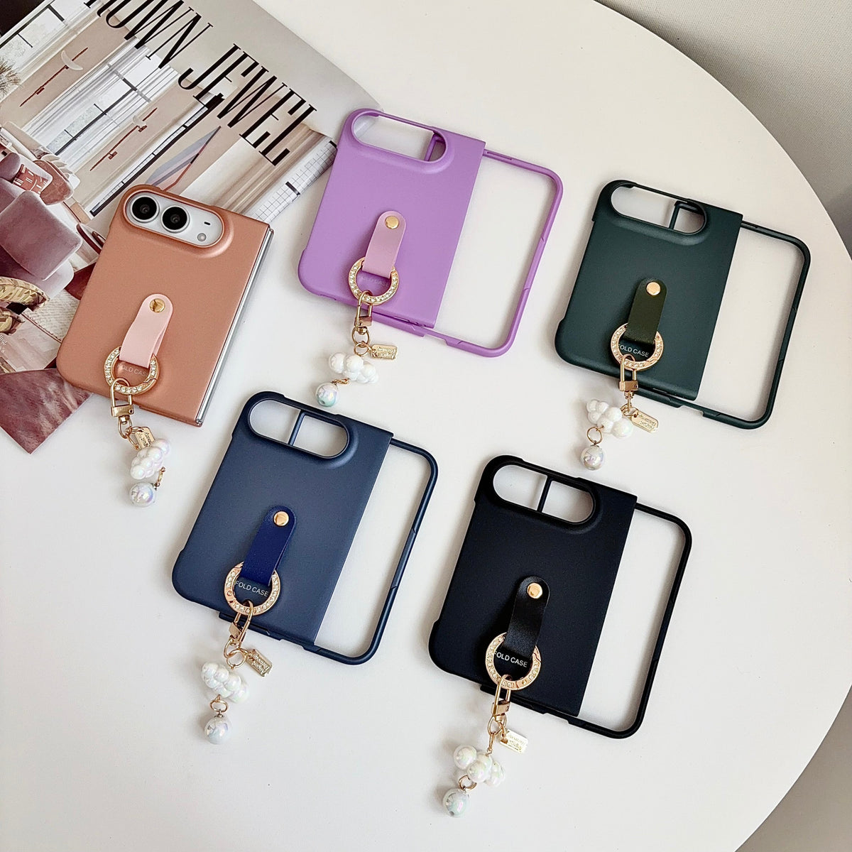 Cloud Texture Pearl Charm iPhone Duo Case - Original product photo 2