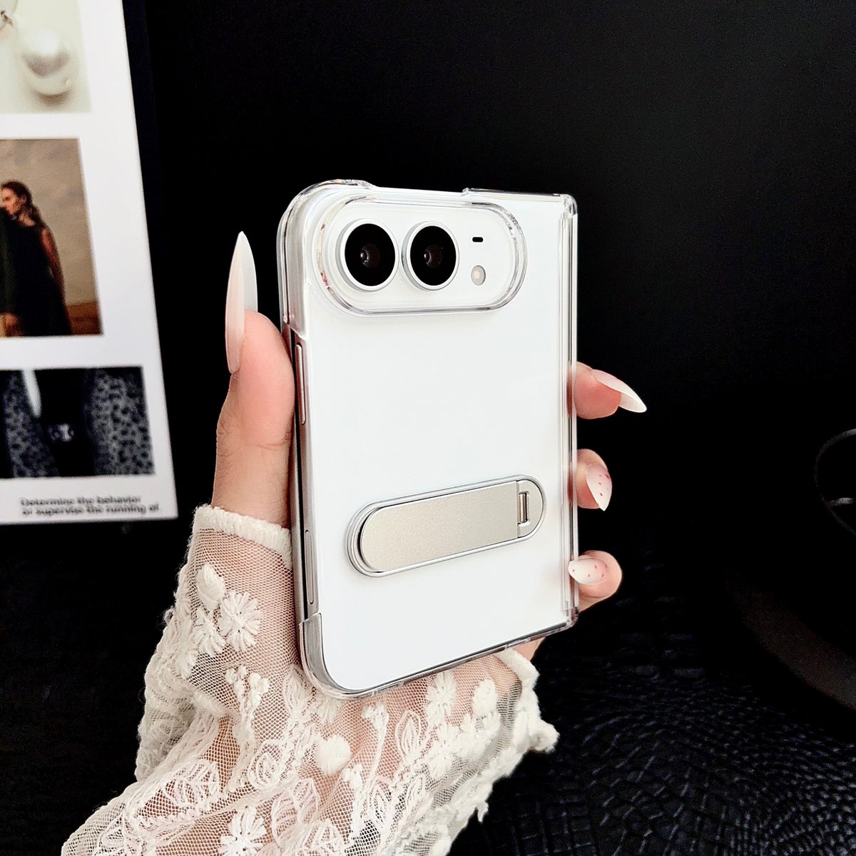 Clear Capsule Stand iPhone Duo Case - Original product photo 1