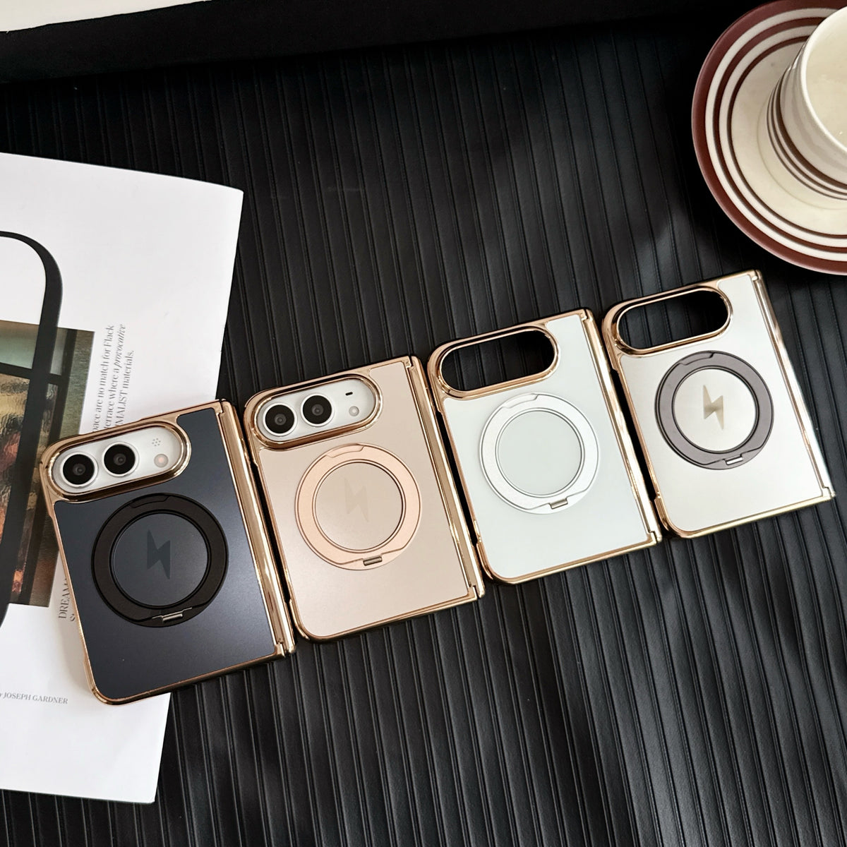 Metallic Ring Stand iPhone Duo Case - Original product photo 1