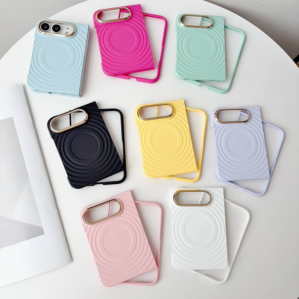 caseease ripple soft-touch iPhone Duo case with frame, product photo