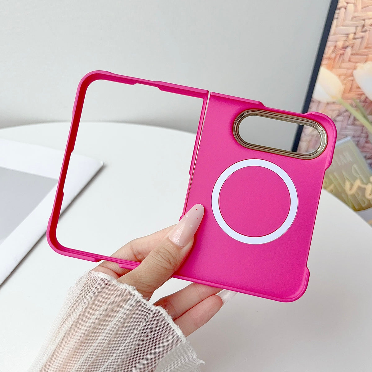 caseease ripple soft-touch iPhone Duo case with frame, product photo