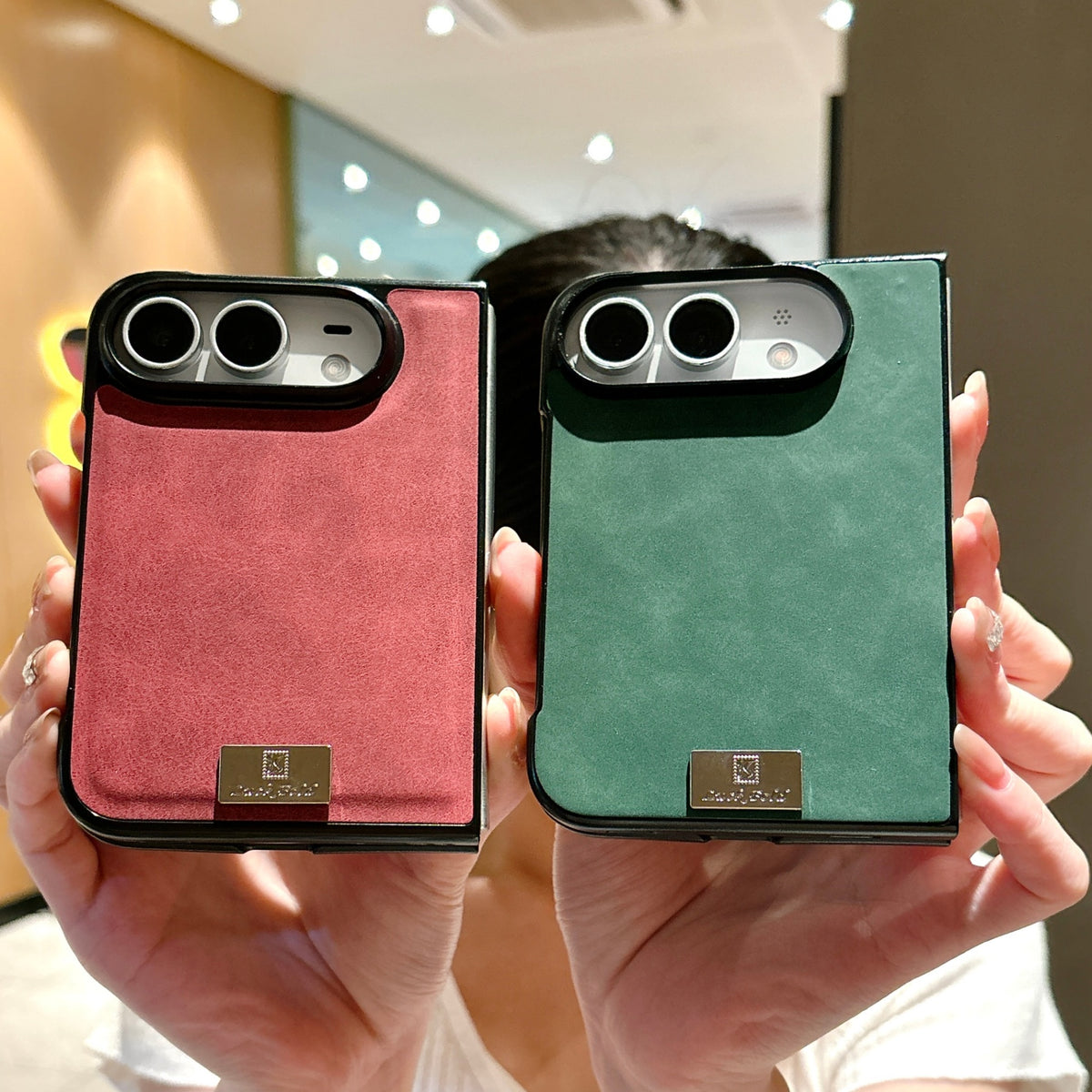 Suede-Feel Textured iPhone Duo Case - Original product photo 13