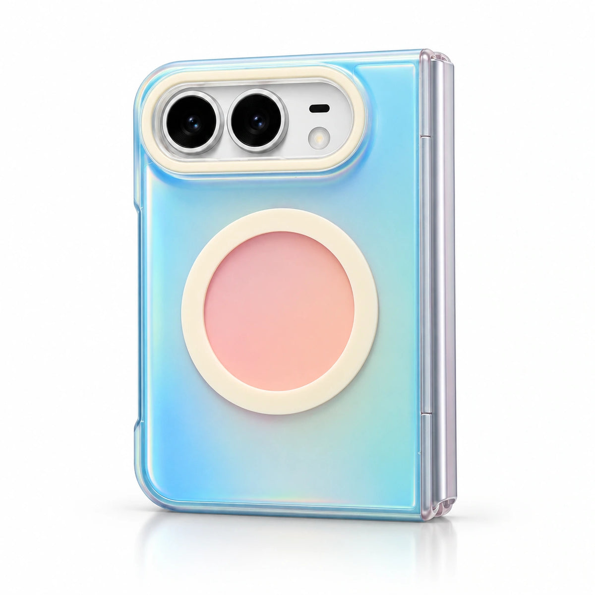 caseease pastel color block iPhone Duo case - Blue