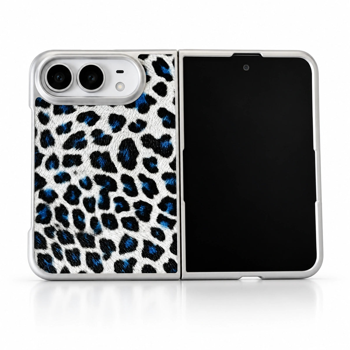 caseease leopard print iPhone Duo case - Black Case Only