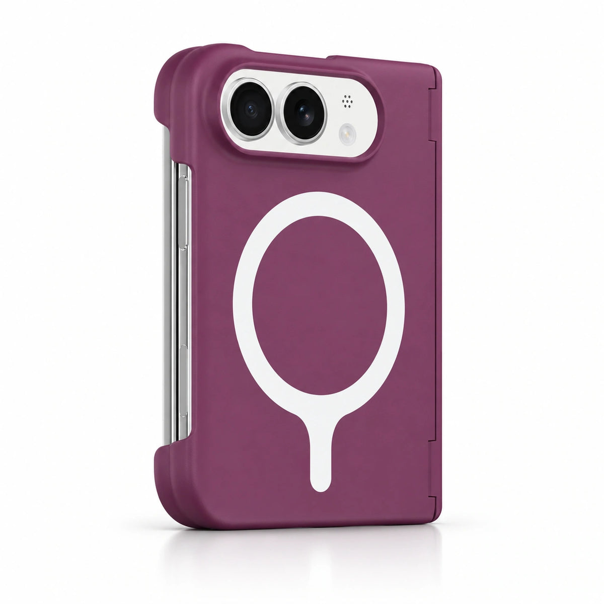 caseease solid color hinge-cover iPhone Duo case - Purple