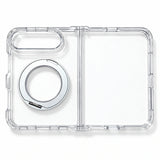 caseease clear rotating ring stand iPhone Duo case - Silver