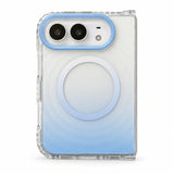 caseease pastel ripple gradient iPhone Duo case - White Blue