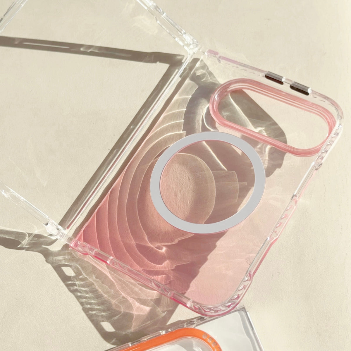 caseease pastel ripple gradient iPhone Duo case, product photo