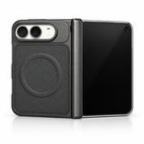 caseease leather-texture iPhone Duo case - Black