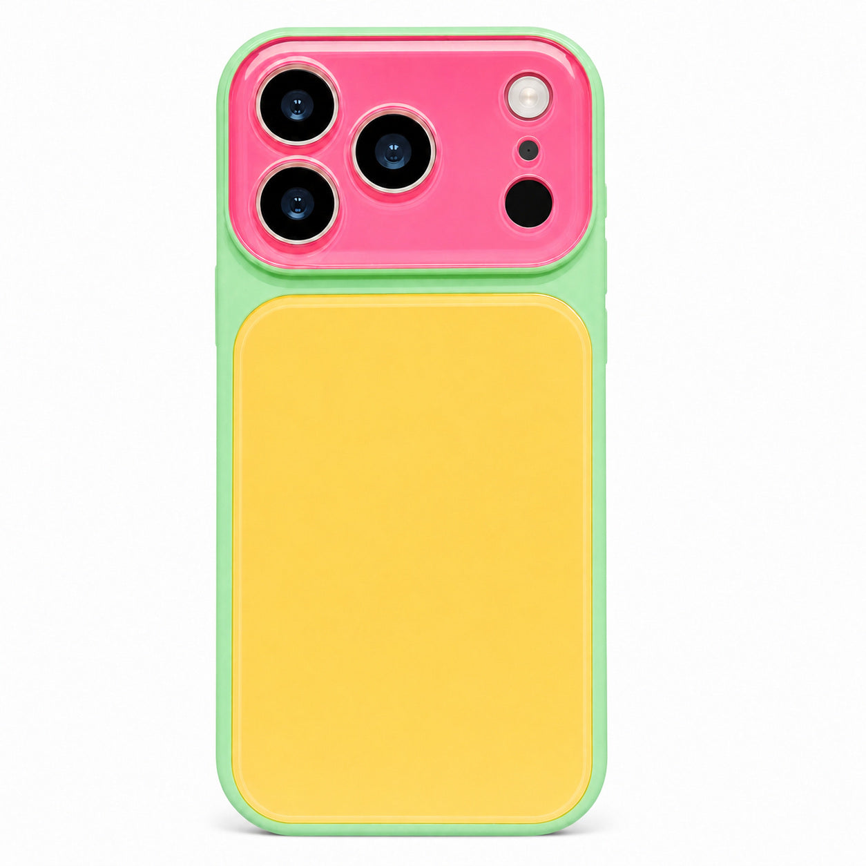Dopamine Color Block iPhone Case - Yellow white background variant image