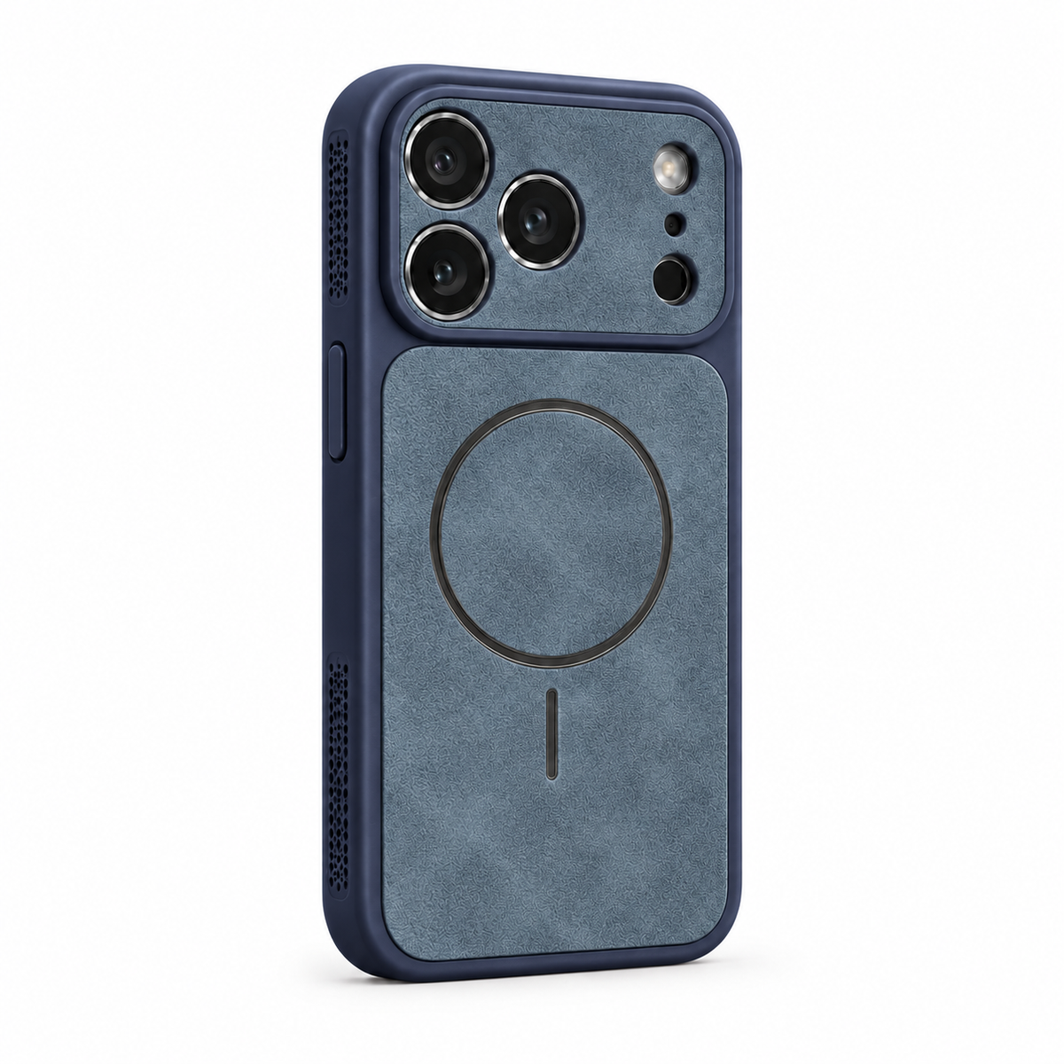 CaseEase blue iPhone case on white background