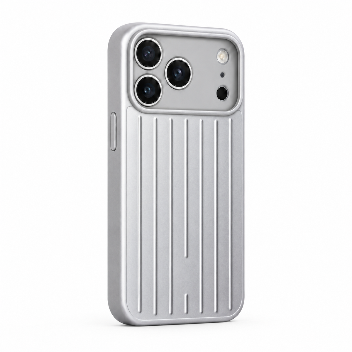 CaseEase silver iPhone case on white background