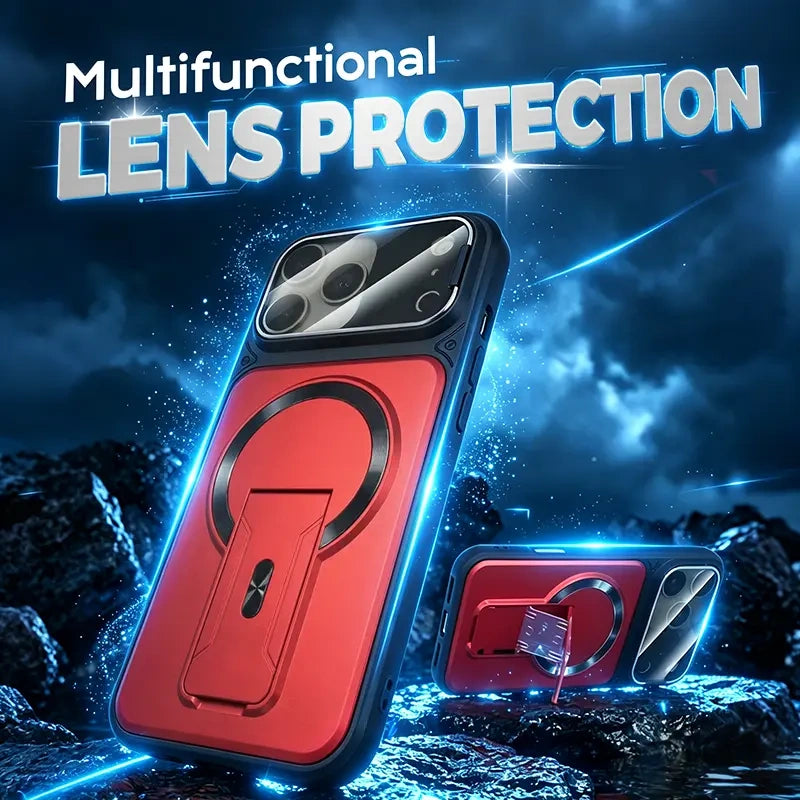 iPhone Camera Lens Protection Case with Invisible Stand — view 1