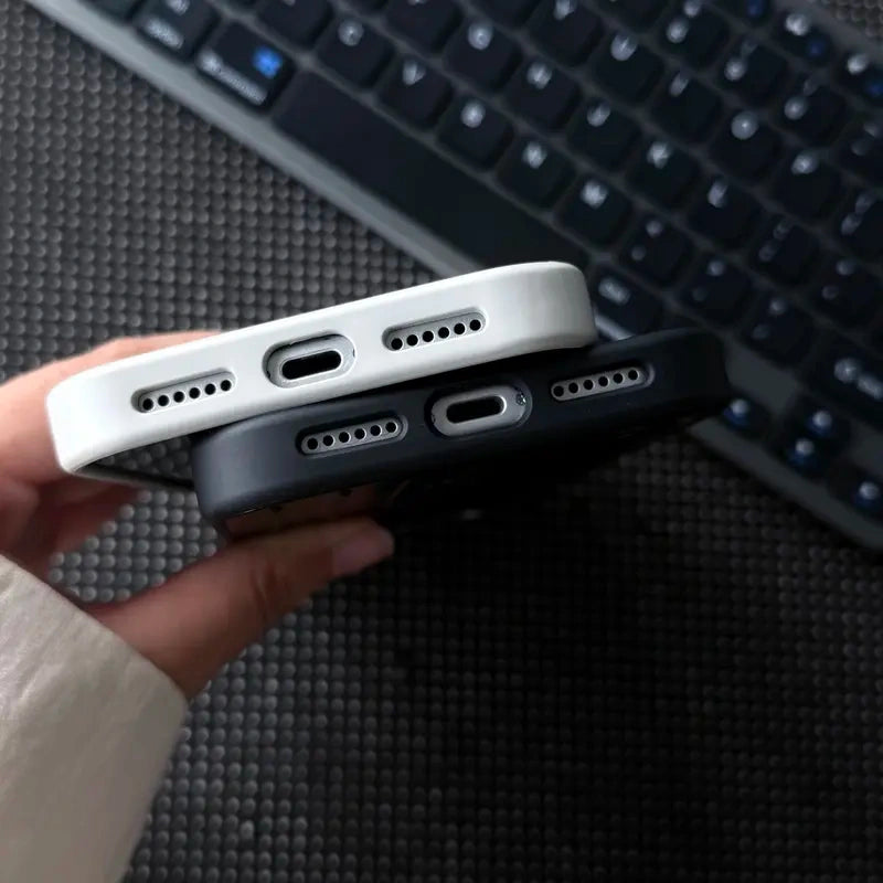 CaseEase Metal-Look Ribbed Shockproof iPhone Case - product photo 5