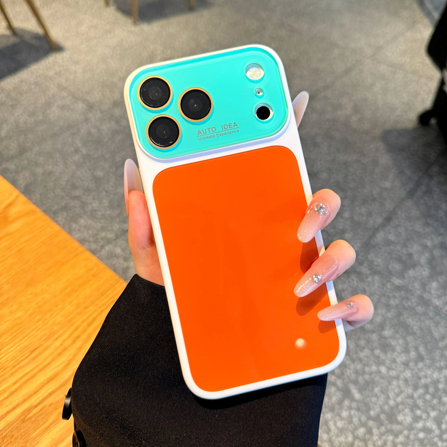 Summer Vibe Dopamine Color Block Phone Case for iPhone 17/16/15/14/13 Pro Max – Soft Touch Minimal Aesthetic Shockproof Cover, Cute Multi-Color Everyday Protective Case.LU7 (main image)