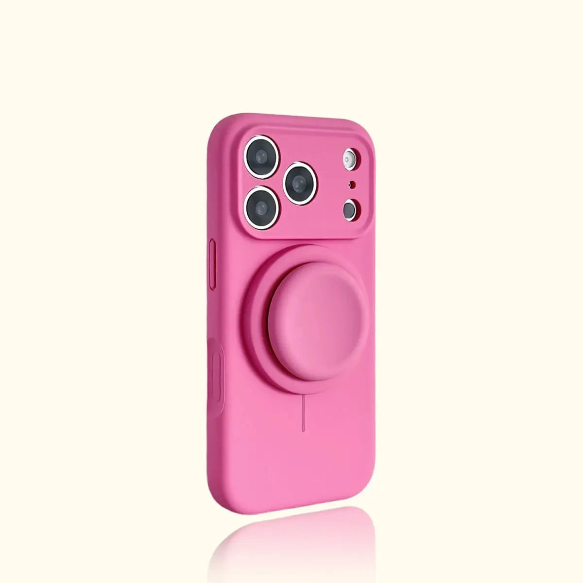 Magnetic Stand Liquid Silicone Full Coverage Phone Case with AI Capture Button, Compatible with iPhone 13 to iPhone 18 Pro Max--3994 (main image)