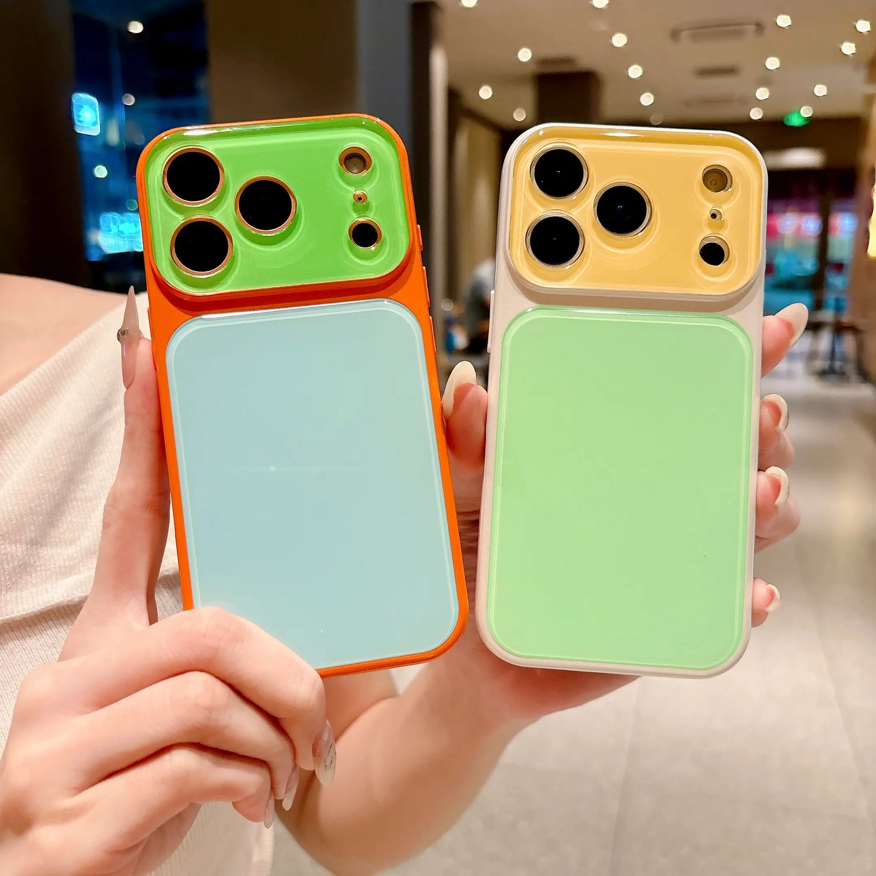 # summervibedopamine Contrast Color Suitable for iPhone 17 16 15 14 13 Pro Max Phone Case Contrast Color Full Lens Protection Compatible with iPhone 17 Pro Max Case No paint peeling off, anti-fall and wear-resistant #DealsForYouDays (main image)