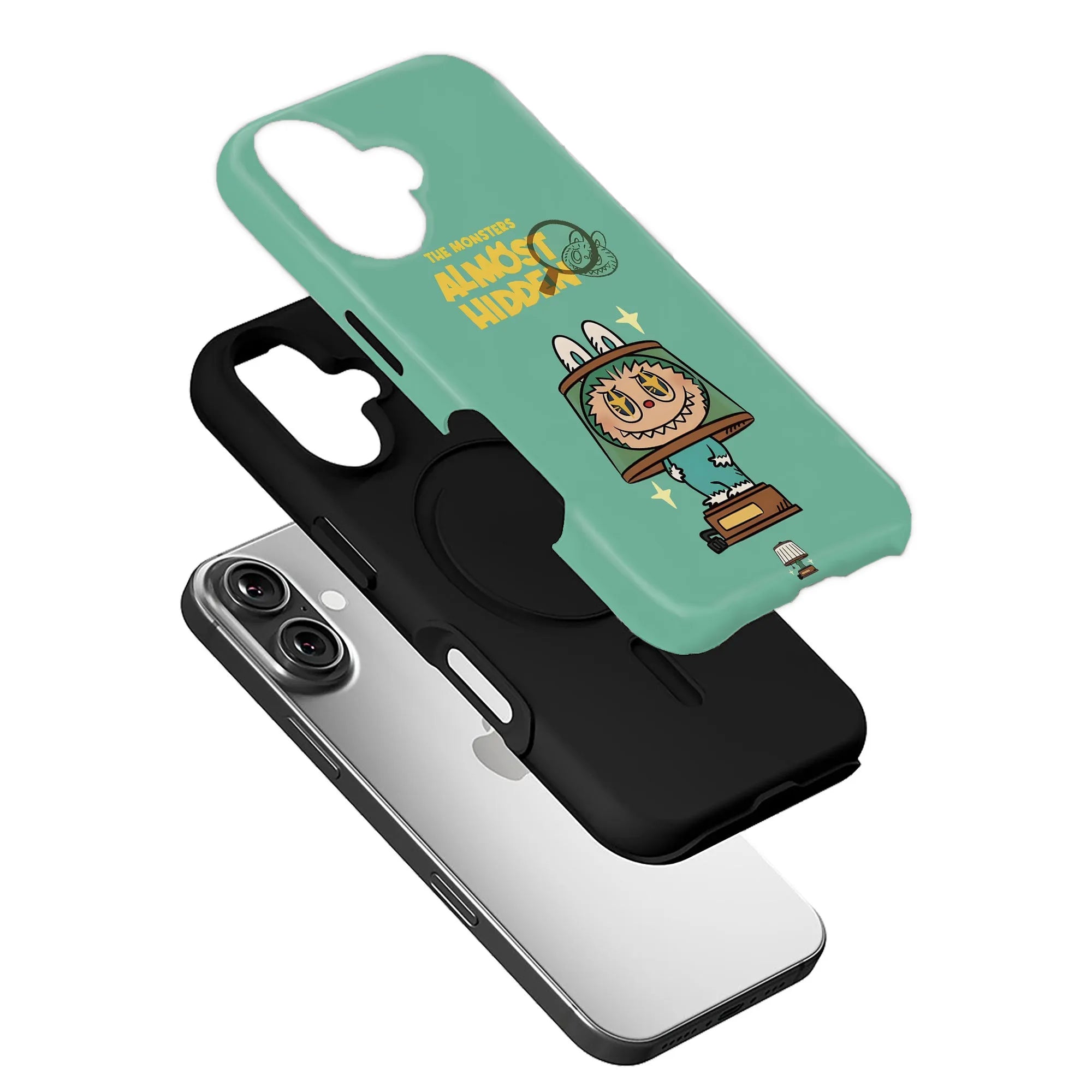 Almost Hidden Labubu Phone Case