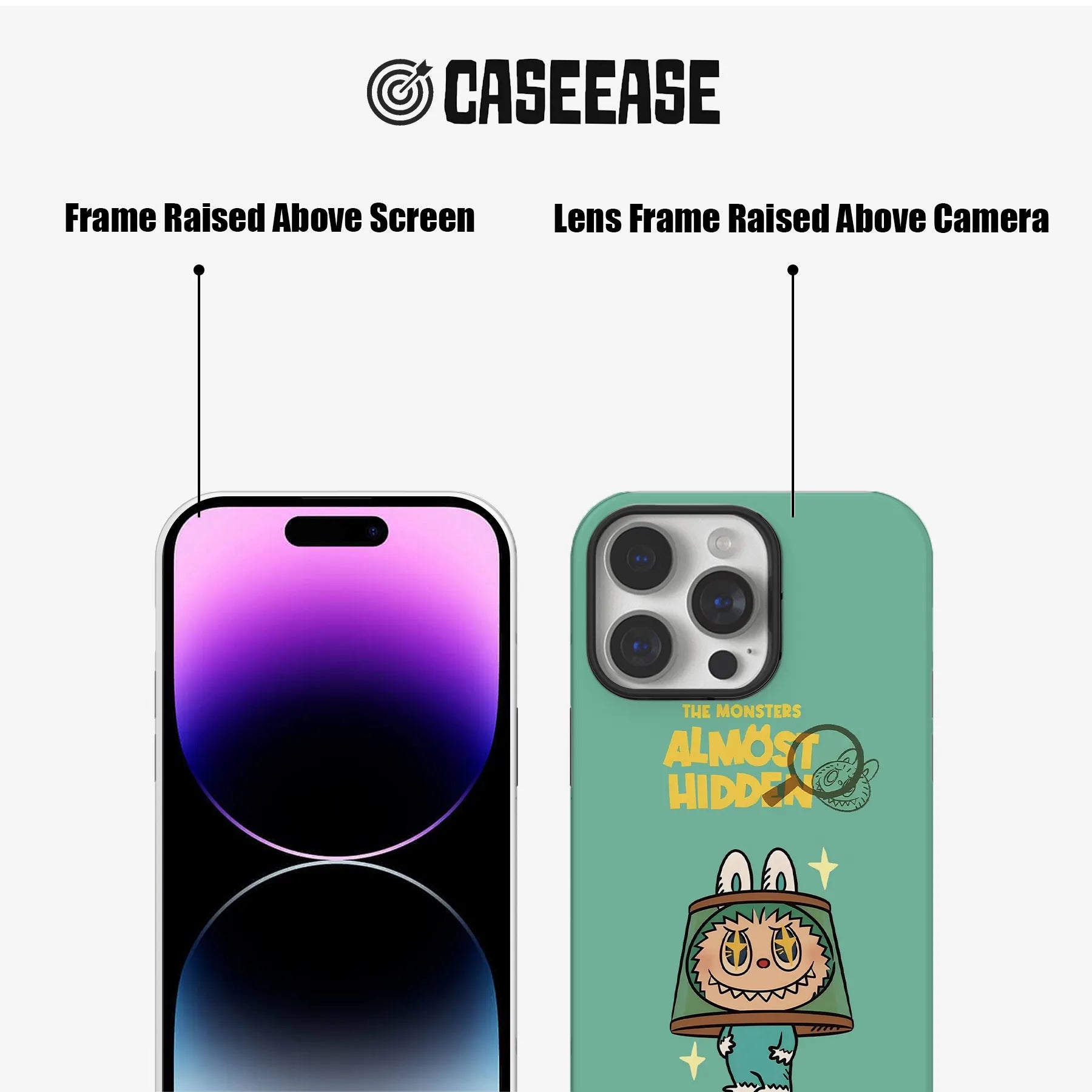 Almost Hidden Labubu Phone Case