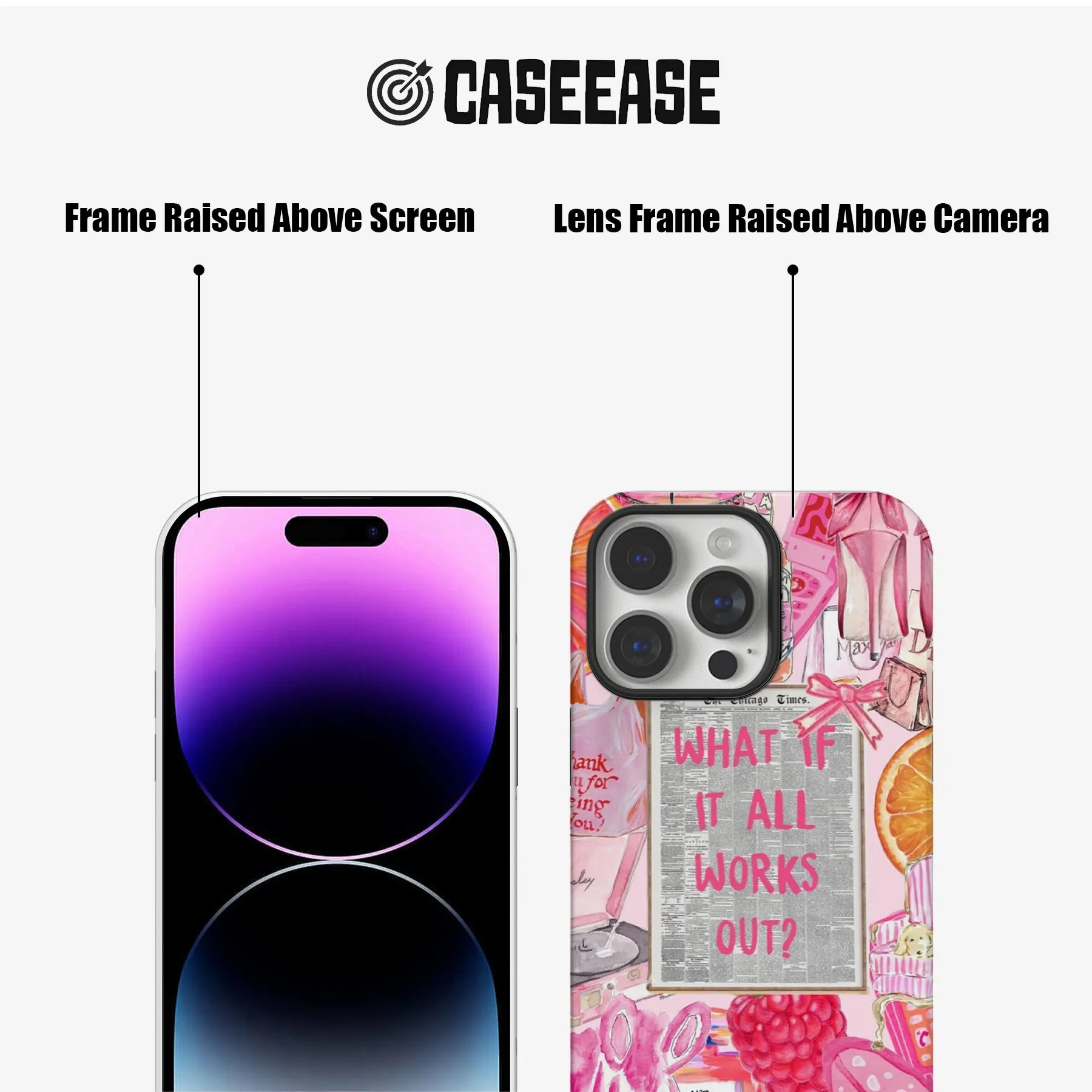 What If It All Works Out Pink Phone Case