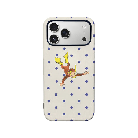 Curious George Snorkeling Phone Case