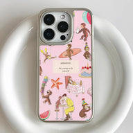 Holographic Chrome Curious Monkey Phone Case - Fun and Colorful