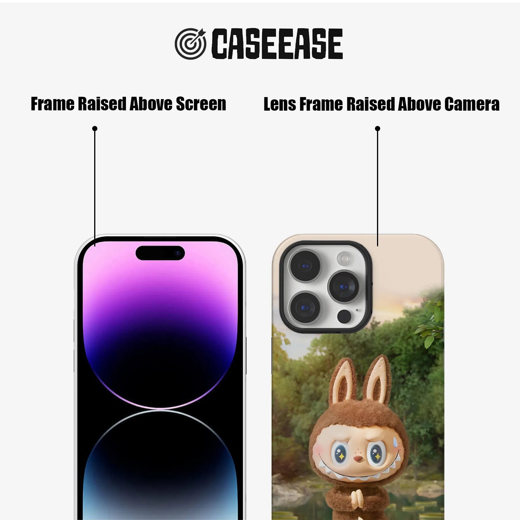 Cute Labubu Yoga Pose Phone Case