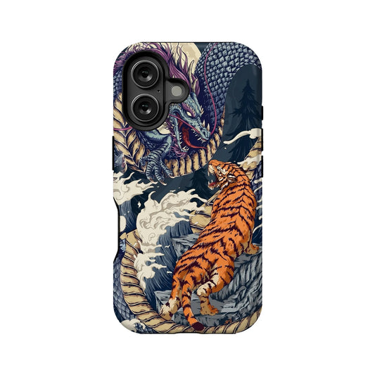 Dragon and Tiger Phone Case for [Your Phone Model]