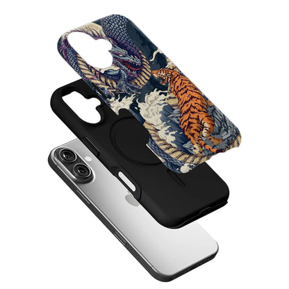 Dragon and Tiger Phone Case for [Your Phone Model]