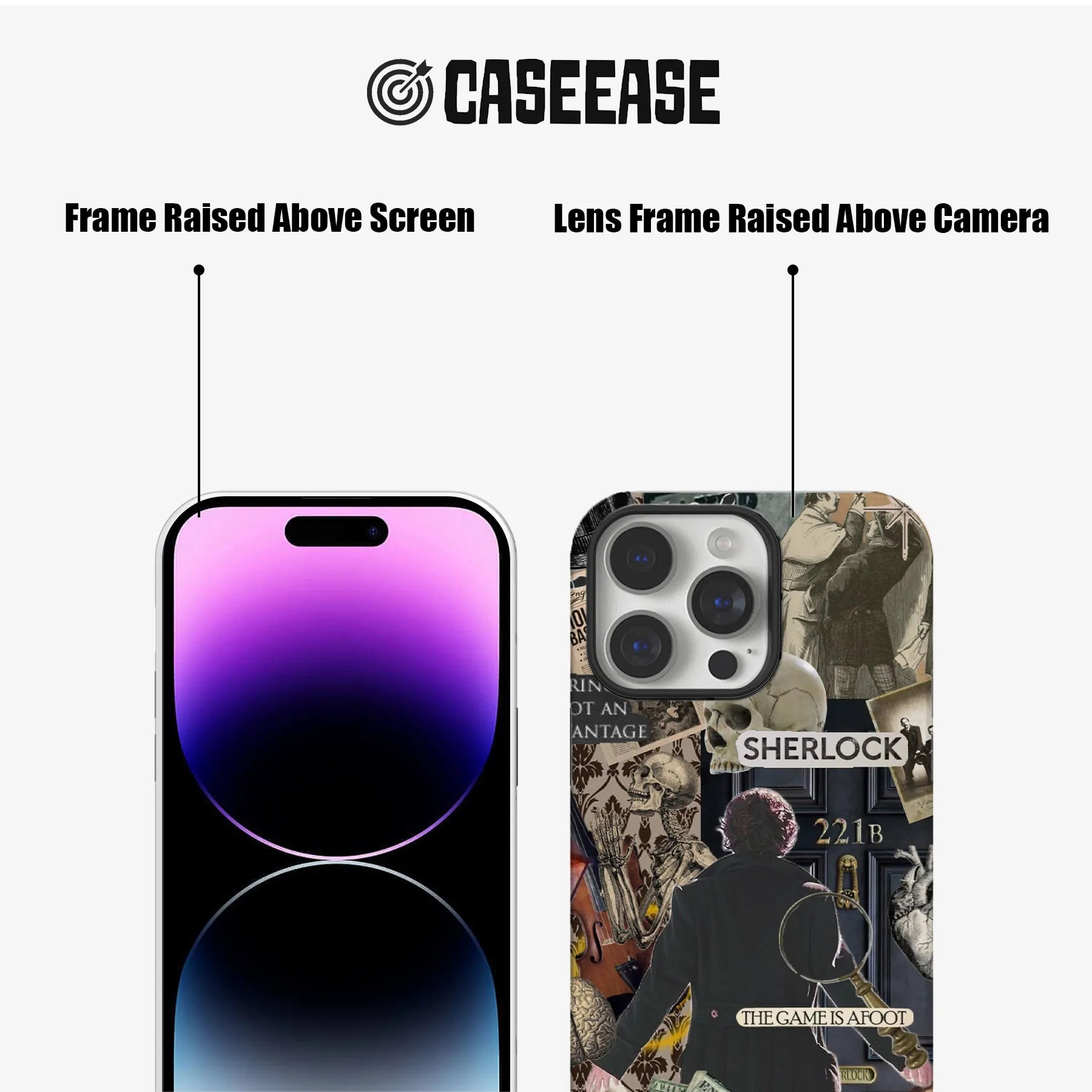 Sherlock Holmes Inspired Phone Case