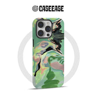 Funda para teléfono con arte facial abstracto