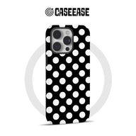 Classic Black and White Polka Dot Phone Case