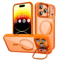 MagSafe Stand Phone Case – Shockproof Camera Guard & Matte Clear Design