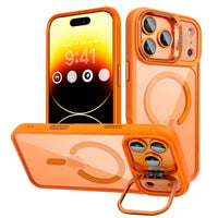 MagSafe Stand Phone Case – Shockproof Camera Guard & Matte Clear Design