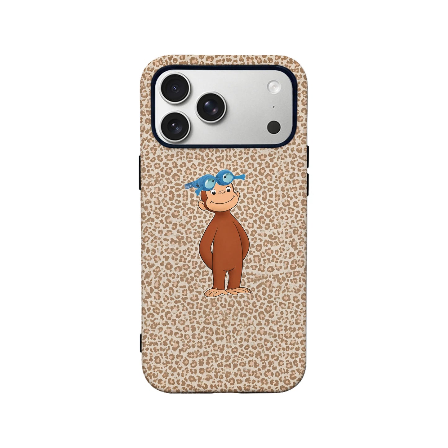 Cute Monkey Leopard Print Phone Case