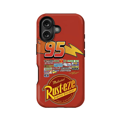 Lightning McQueen Number 9 TPU+PC IPhone 16 phone case
