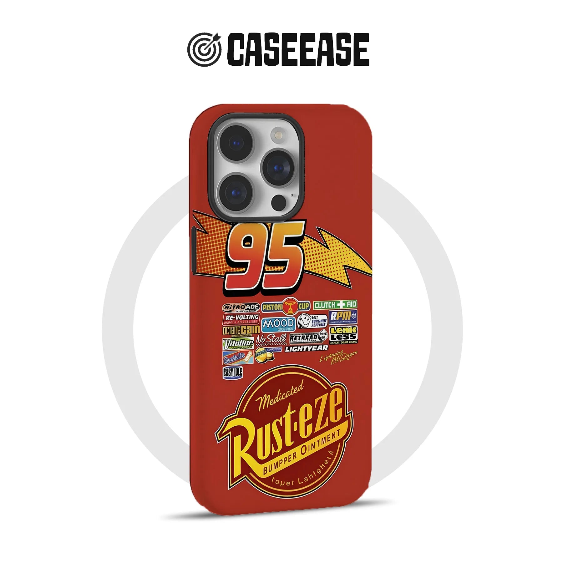 Lightning McQueen Number 9 TPU+PC IPhone 16 phone case