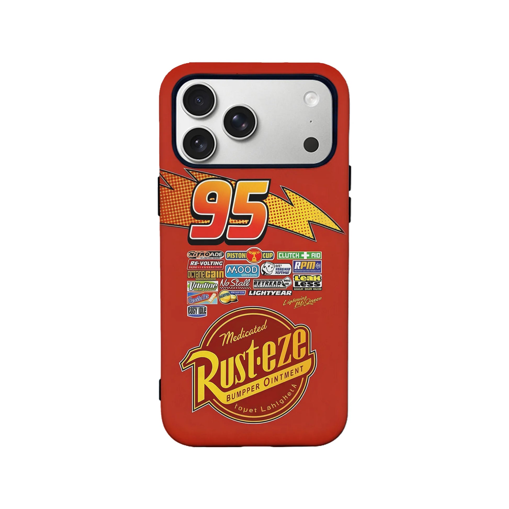 Lightning McQueen Number 9 TPU+PC IPhone 16 phone case