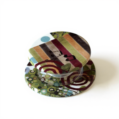 Colorful Music Collage MagSafe Phone Stand
