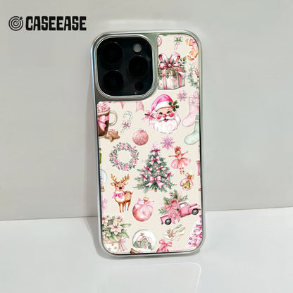 Christmas Holographic Chrome Phone Case - Festive Holiday Design