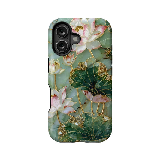 Elegant Lotus Flower Phone Case for iPhone