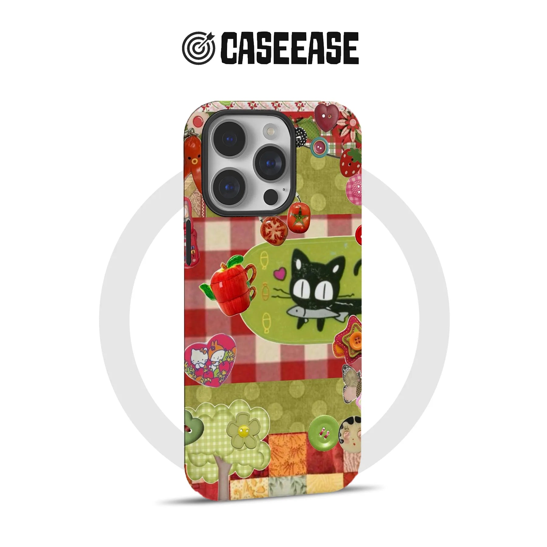 Cute Cat and Garden Phone Case