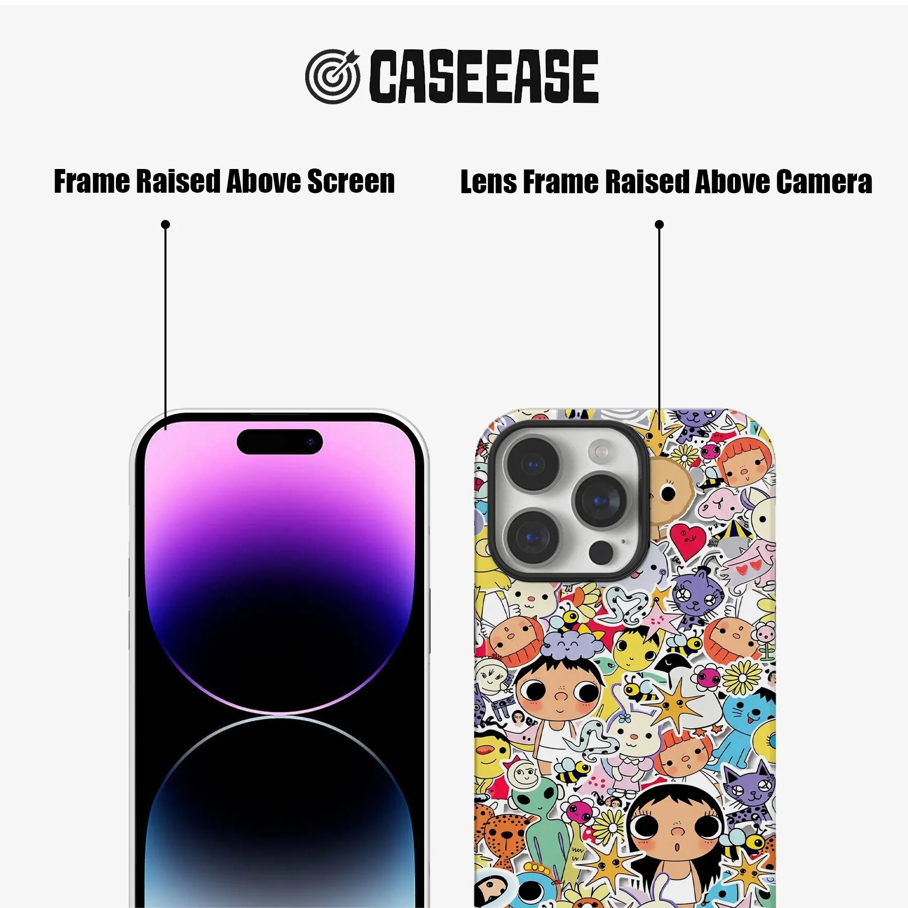 Colorful Cartoon Character Phone Case