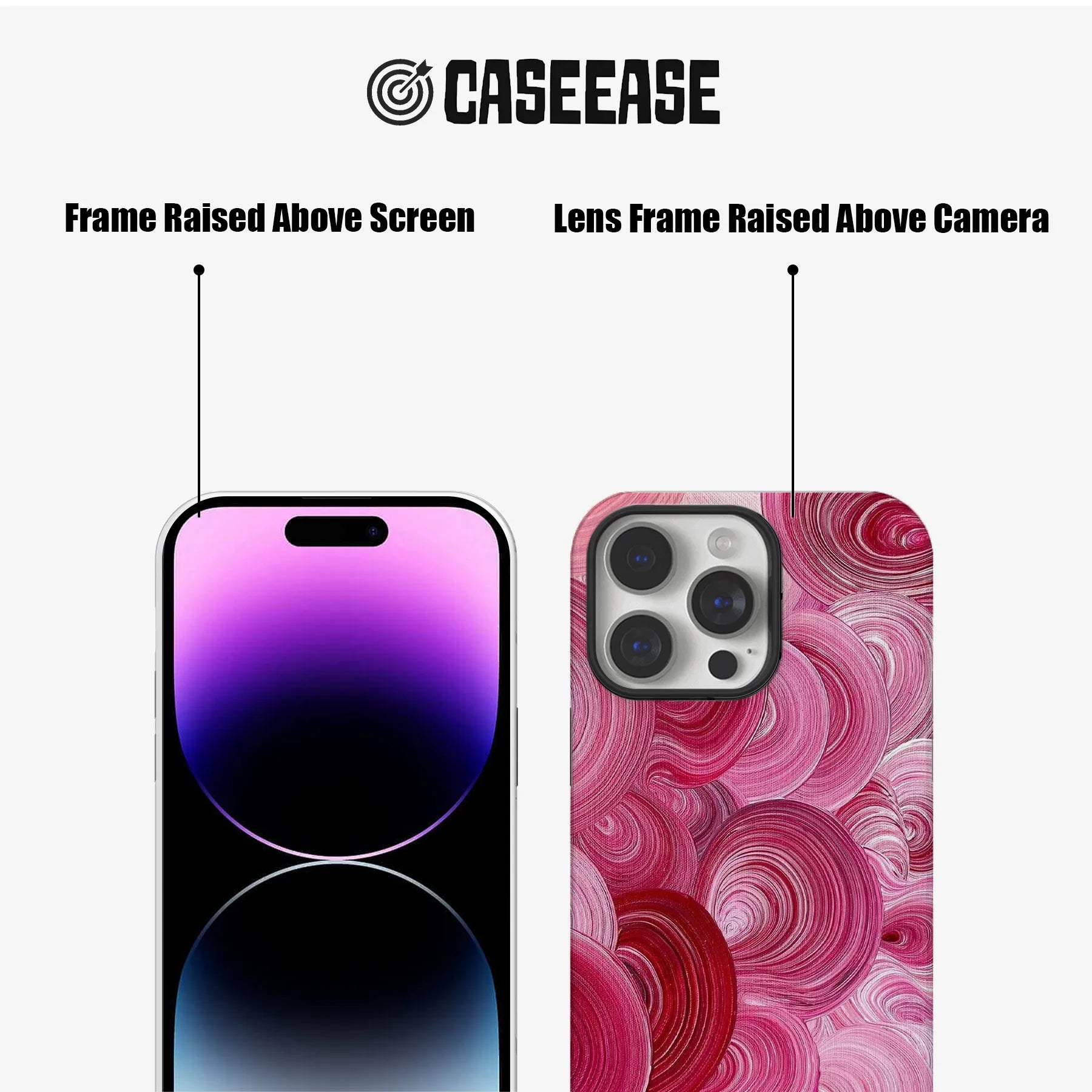 Artistic Swirl Pink Phone Case