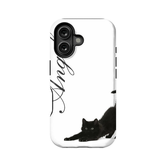 Elegant Black Cat Phone Case