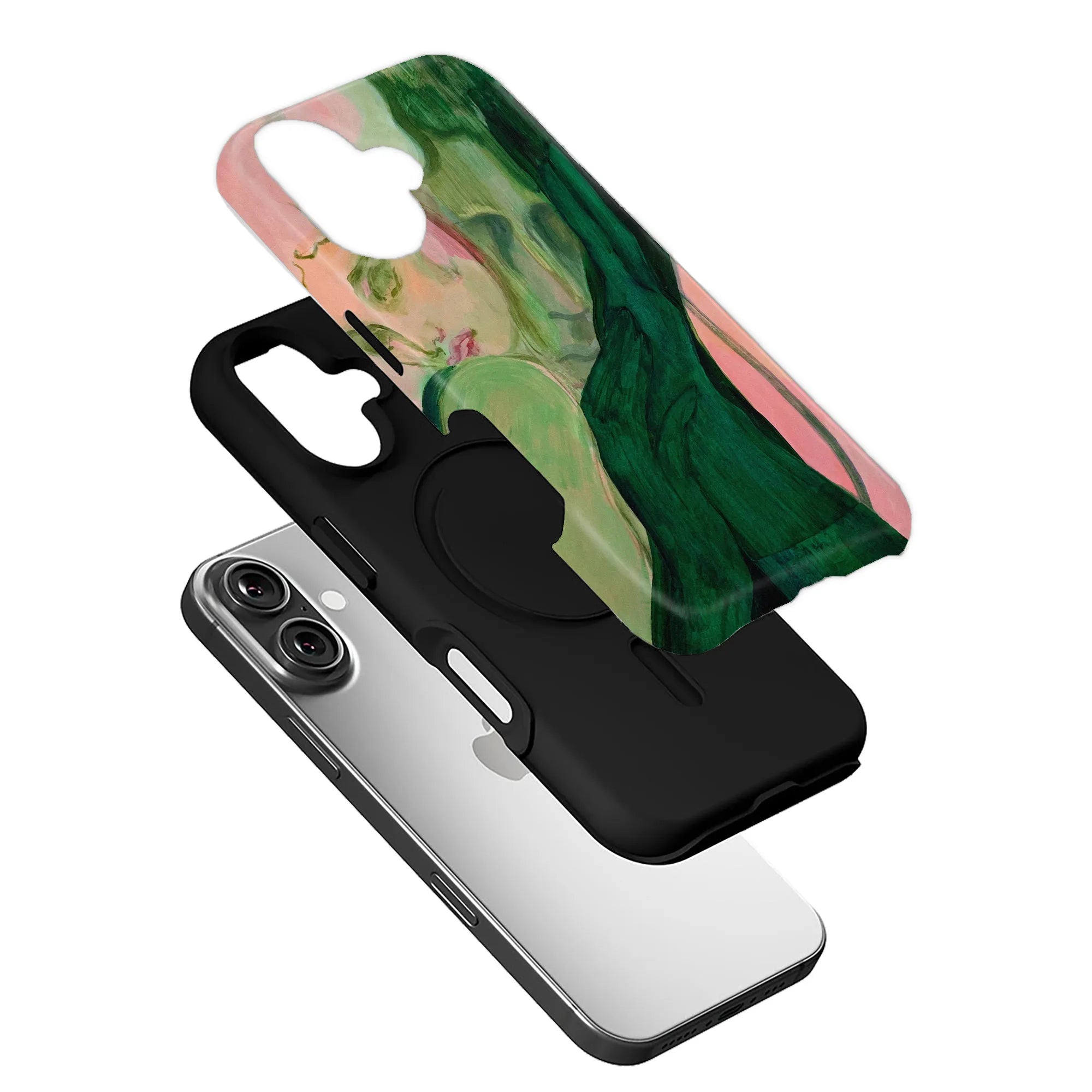Artistic Green Woman Phone Case