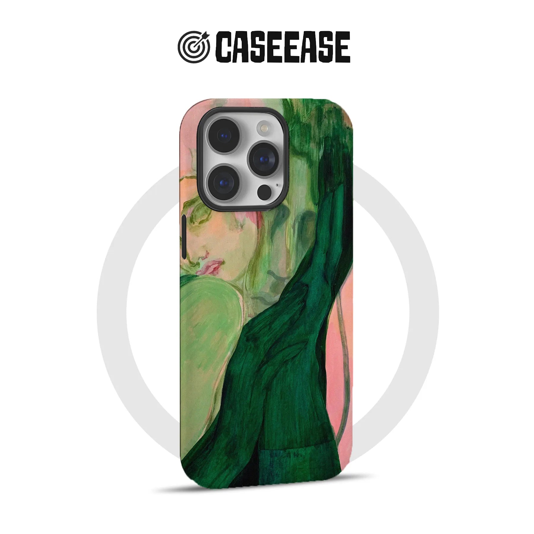 Artistic Green Woman Phone Case