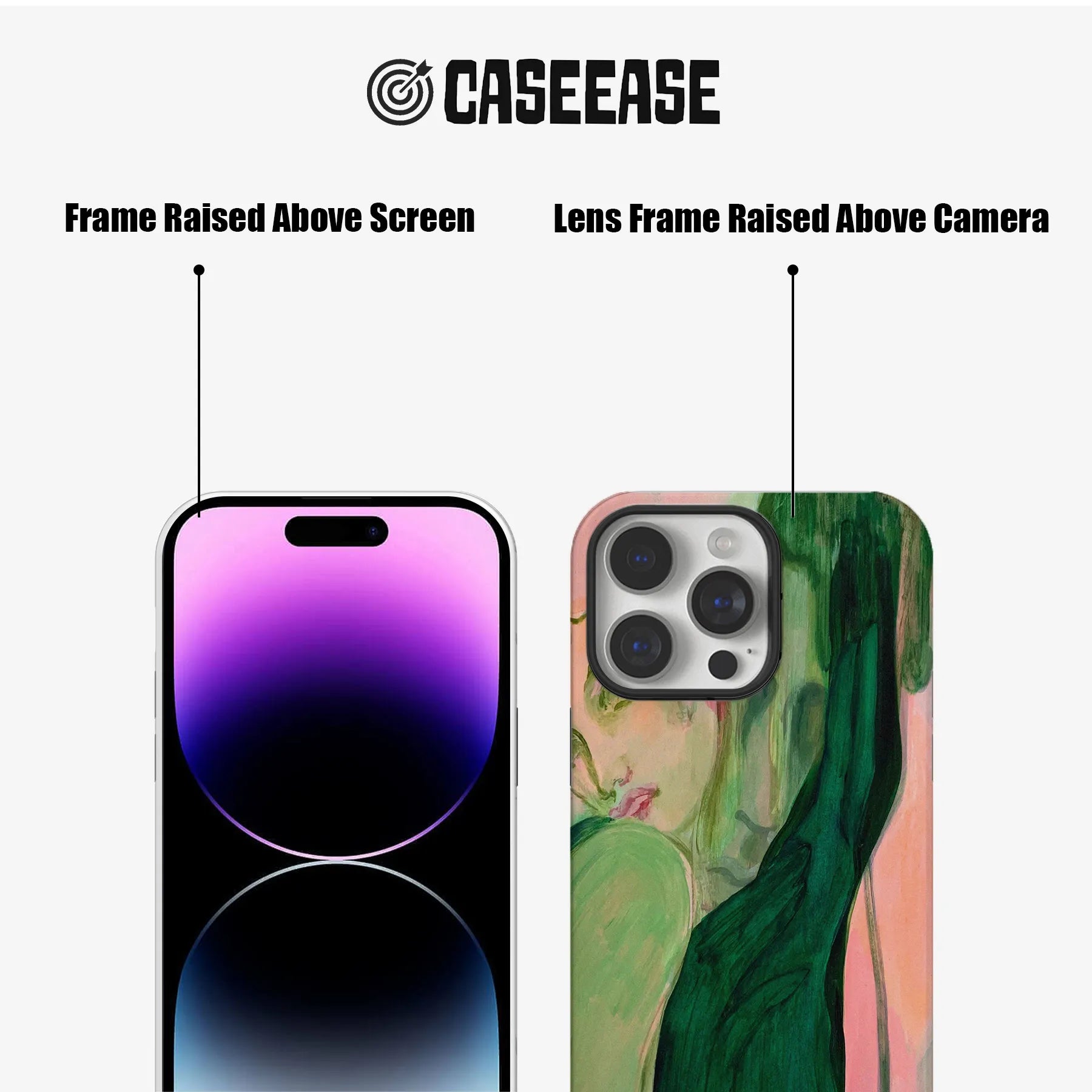 Artistic Green Woman Phone Case
