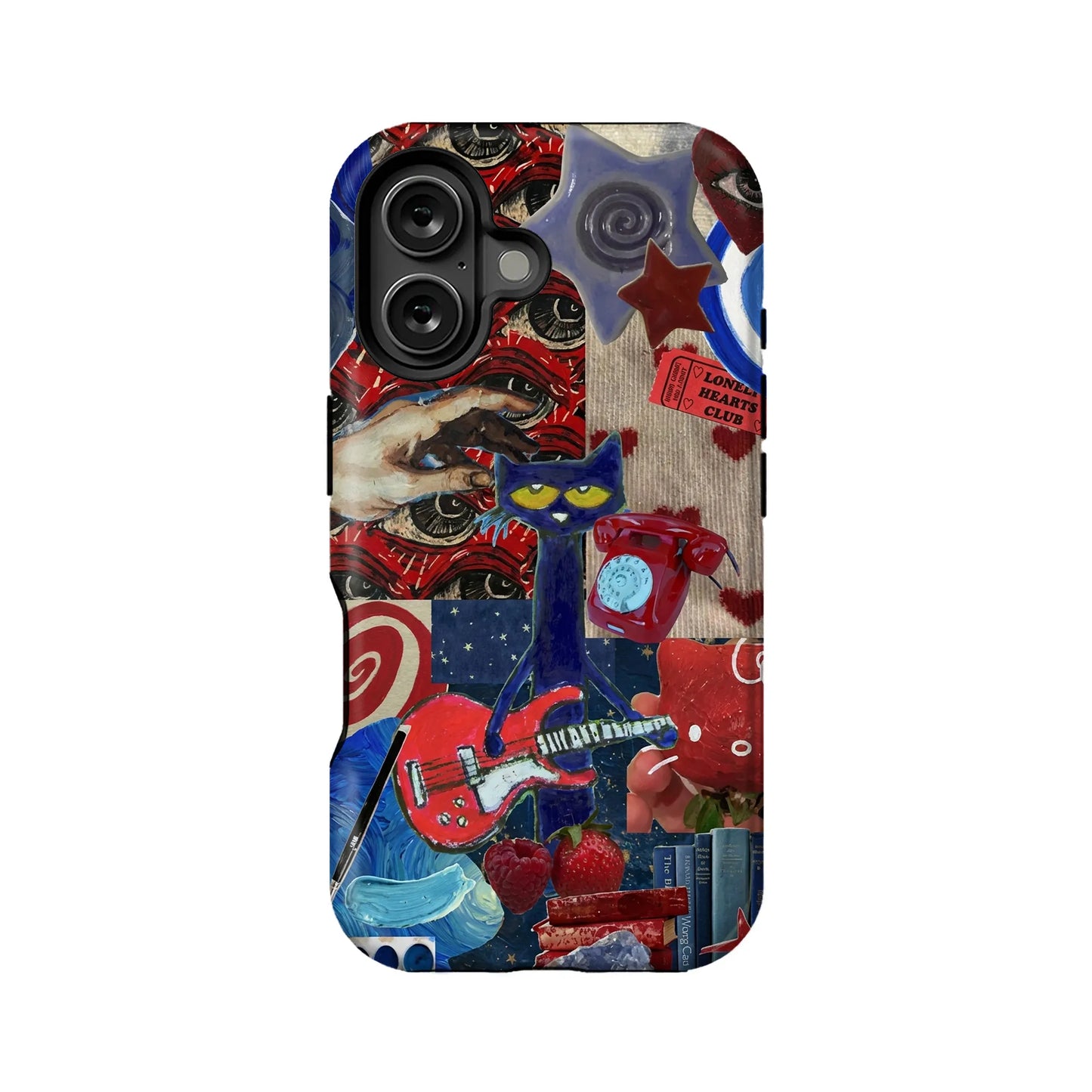 Pete Cat Artistic Collage Phone Case